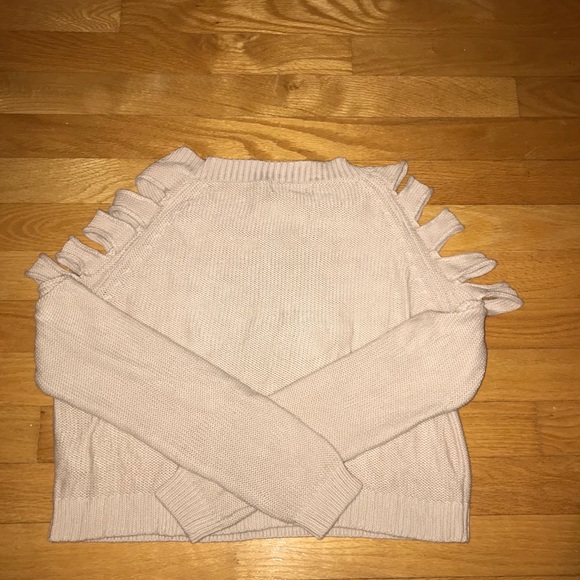 Forever 21 cutout sleeves crop sweater - Picture 3 of 3